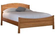 Heritage Queen Arched Panel Platform Bed in Natural Cherry