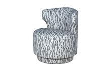 Crofton Swivel Chair in Morris Charcoal
