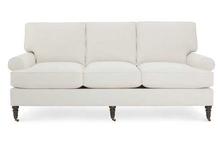 Vivian Loveseat & Sofas with Sock Arm and Turned Leg with Caster