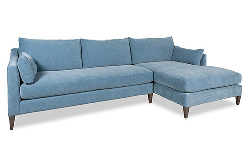 Alewife Chaise Sectional in Vino Creek