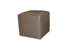 Charlie Ottoman in Lil Earth Leather