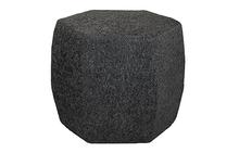 Dunster Ottoman in Cuddle Charcoal
