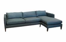 Kendall Chaise Sectional in Prussian Turbo