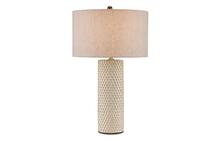 Polka Dot Ivory Table Lamp