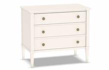 Monaco Three Drawer Nightstand / Chest in Sifted Flour