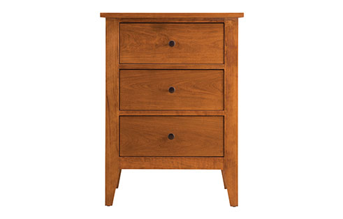 Vineyard Three Drawer Nightstand