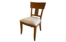 Thea Side Chair with Fabric Seat in Natural Cherry