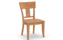 Thea Side Chair with Wood Seat in Natural Cherry