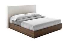 Maya Queen Storage Bed in Smoked Walnut
