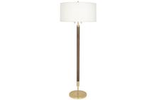 Dexter Floor Lamp in Walnut and Brass