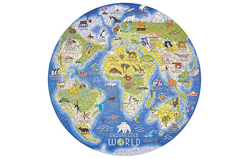 Circular World Map Puzzle 1000 Piece