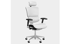 X4 Leather Exec Office Chair in White