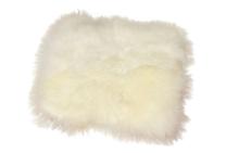Sheepskin Chair Pad in White