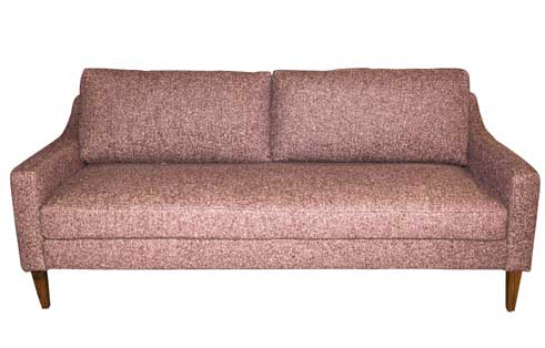 Personalize Collection Sofa with Slope Arm in Oxblood Berber