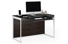 Sequel 20 Compact Desk in Charcoal with Nickel