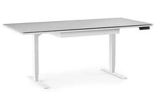 Centro Large Lift Desk in Satin White