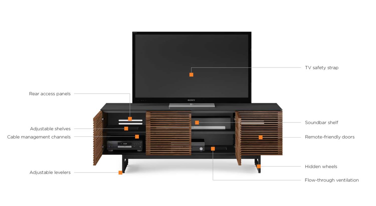 Media Console Bdi Circle Furniture