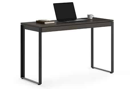 Linea Console Desk in Charcoal Stained Ash