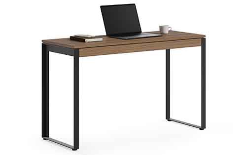 Linea Console Desk in Walnut