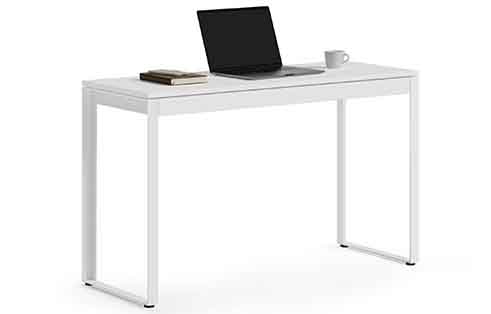 Linea Console Desk in Satin White