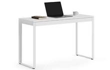 Linea Console Desk in Satin White
