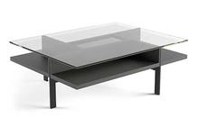 Terrace Rectangular Cocktail Table in Charcoal Stained Ash