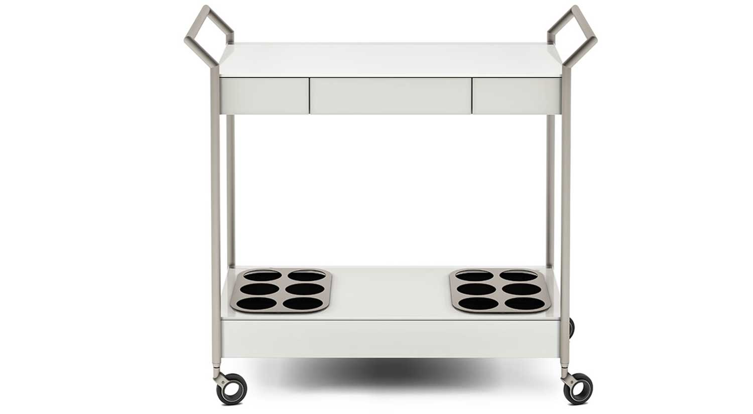 Verra Bar Cart in Oyster