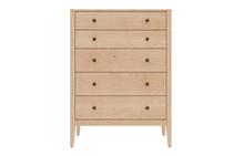 Brandon 5 Drawer Chest in Natural Maple