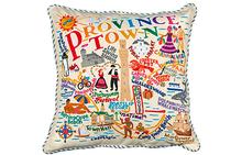 Provincetown Hand-Embroidered Pillow
