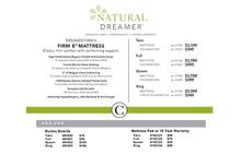 Natural Dreamer Visco Mattress - Queen Size