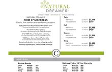 Natural Dreamer Firm Mattress - Queen Size
