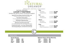 Natural Dreamer Luxury Mattress and Foundation