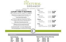 Natural Dreamer Luxury Firm Mattress and Foundation
