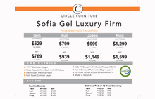 Sofia Gel Luxury Firm Mattress and Bunkie Board