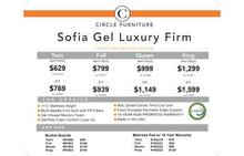 Sofia Gel Luxury Firm Mattress and Bunkie Board