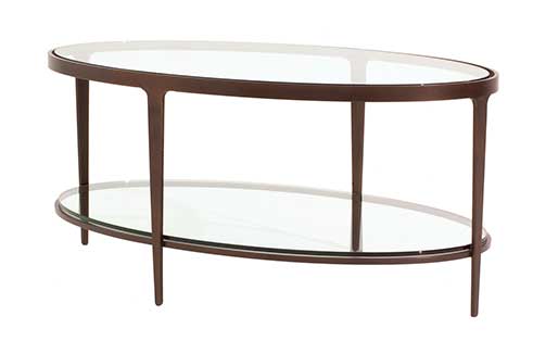 Ellipse Cocktail Table in Oil Rubbed Bronze