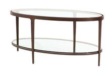 Ellipse Cocktail Table in Oil Rubbed Bronze