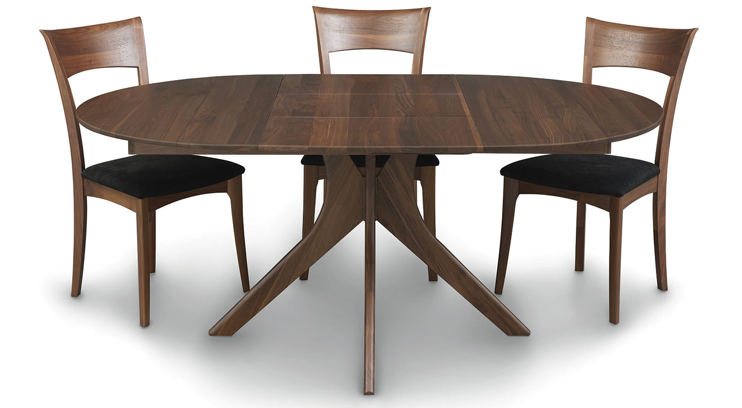 Copeland Furniture : Natural Hardwood Furniture from Vermont : Audrey Round  Extension Table in Cherry