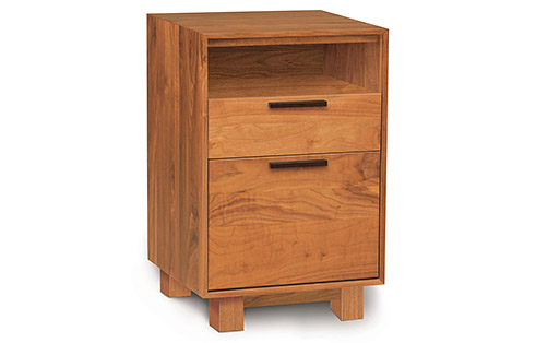 Linear Narrow File Cabinet with Cubby