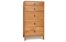 Mansfield 5 Drawer Narrow Dresser in Natural Cherry