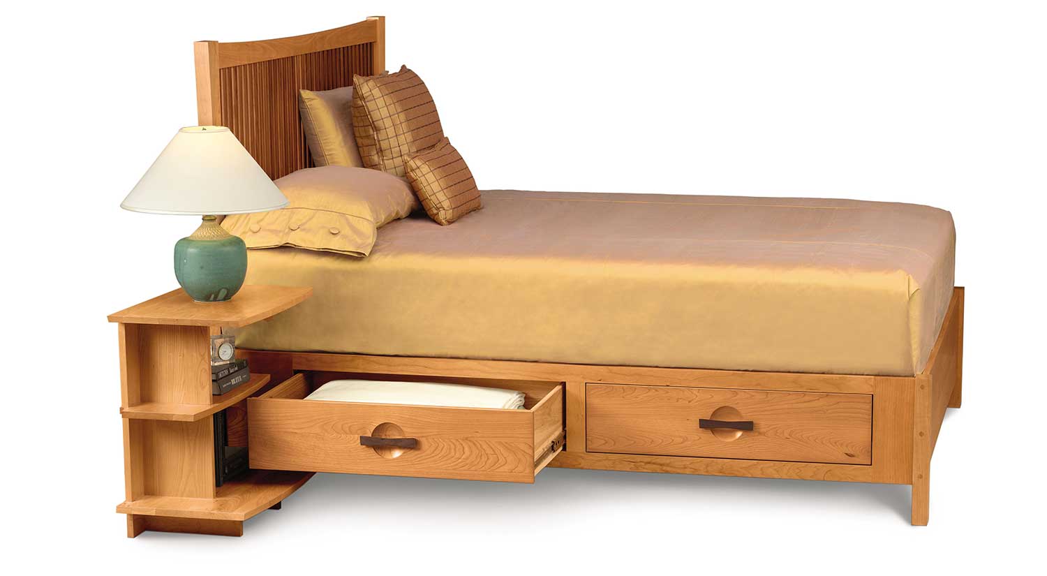 Storage shop bed nightstand