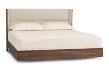 Sloane Floating King Bed in Natural Walnut