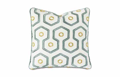 Twin Palms Square Decorative Pillow