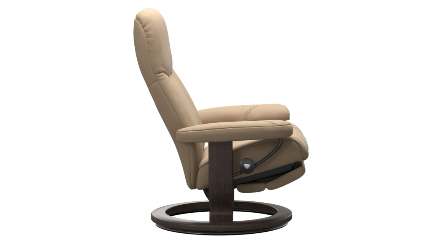 Stressless Consul Executive Office Desk Chair in Paloma Cream Leather