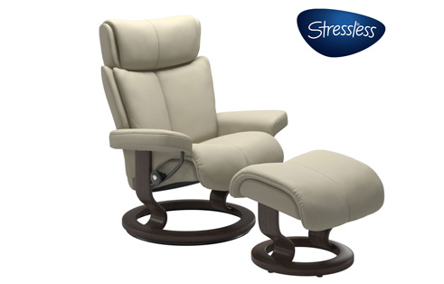 Magic Stressless Chair and Ottoman