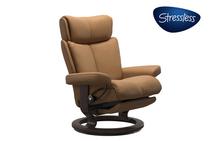 Magic Stressless Recliner with Power Leg & Back