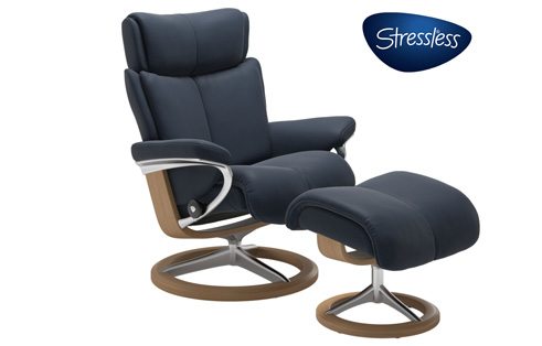 Magic Stressless Chair and Ottoman Signature