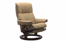Mayfair Large Stressless Recliner with Power Leg & Back in Paloma Sand