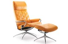 Metro Stressless Highback Chair and Ottoman