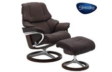 Reno Stressless Chair and Ottoman Signature